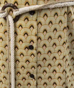 پیراهن طرحدار زرد زنانه سوپردرایW18S40101C