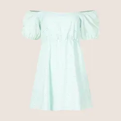 پیراهن کوتاه خامه دوزی زنانه سوپردرای