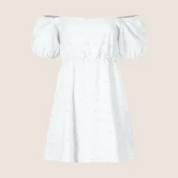 پیراهن کوتاه خامه دوزی زنانه سوپردرای