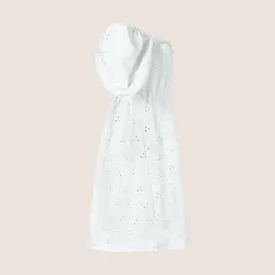 پیراهن کوتاه خامه دوزی زنانه سوپردرای