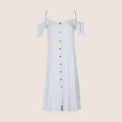 پیراهن دکمه دار 2بنده زنانه سوپردرای