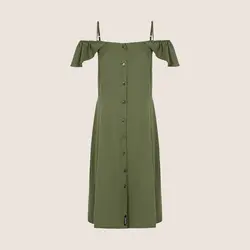 پیراهن دکمه دار 2بنده زنانه سوپردرای