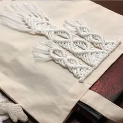 ساک پارچه ای مکرومه مدل 2