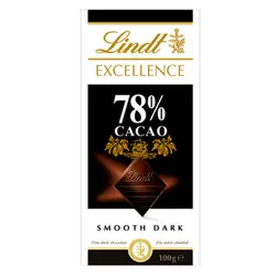 شکلات تخته ای تلخ 78% لینت اکسلنس – Lindt