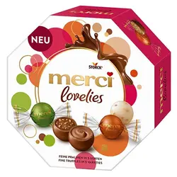 شکلات کادویی کلاسیک شکلات مخلوط لاویز مرسی  – Merci