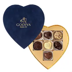 شکلات هدیه قلب لوکس مخملی گودیوا – Godiva