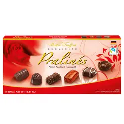 شکلات هدیه مخلوط پرالین ها میتر تروفوت قرمز – Maitre Truffout