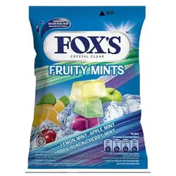 آبنبات کریستالی فوکس کیسه ای طعم نعناع و مخلوط طعم ها – FOX’S
