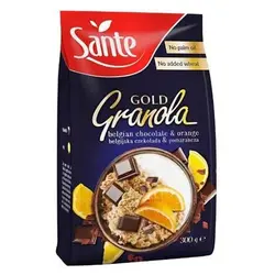 غلات صبحانه گرانولا شکلات و پرتقال سانته گلد – Sante