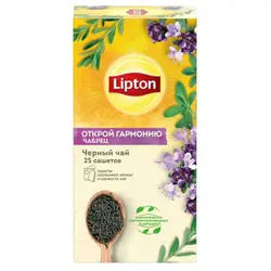 چای کیسه ای سیاه هارمونی باز با آویشن لیپتون – Lipton