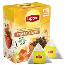 چای کیسه ای کارامل وانیل لیپتون – Lipton