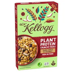 کورن فلکس کرانچی موسلی پروتئینی شکلات تلخ و نارگیل کلاگز – Kellogg’s