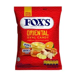 آبنبات فوکس کیسه ای طعم زنجبیل، عسل و پرتقال – FOX’S