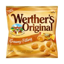 آبنبات وردرز با مغز کرم کارامل Werther’s – creamy filling