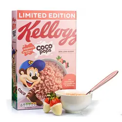 کورن فلکس کوکو پاپز توت فرنگی و شکلات سفید کلاگز – kellogg’s