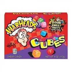 آبنبات میوه ای ترش مکعبی وارهدس – Warheads