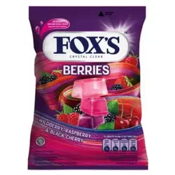 آبنبات کریستالی فوکس کیسه ای طعم ترکیب توت ها – FOX’S