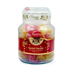 آبنبات رنگی شیشه ای کوچک سندی – sweet heart