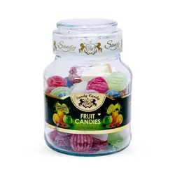 آبنبات رنگی شیشه ای کوچک سندی – fruit candy