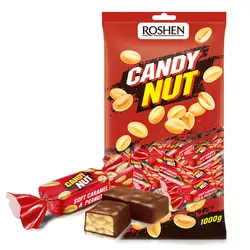 تافی نوقا و بادام زمینی قرمز Roshen – Candy Nut