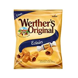 تافی وردرز با مغز شکلاتی Werther’s – Eclairs