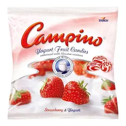 آبنبات ماست و توت فرنگی کمپینو اشتورک-Campino