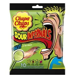 آبنبات چوبی دوزخ ترش چوپا چوپس 10 تایی – chupa chups