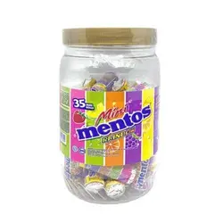 مینی آبنبات منتوس رنگین کمان 35 عددی – mentos