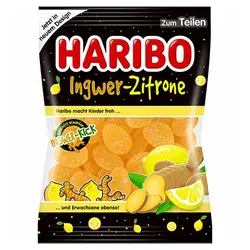 پاستیل هاریبو لیمو زنجبیلی آلمان مدل Haribo – Ingwer Zitrone