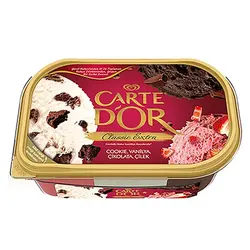 بستنی شکلات، توت فرنگی و وانیل کوکی کارته دور – Carte D’Or