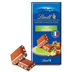 شکلات تخته ای شیری با طعم فندق لینت – lindt
