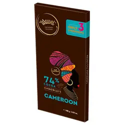 شکلات تخته ای دارک 74% کامرون واول – wawel