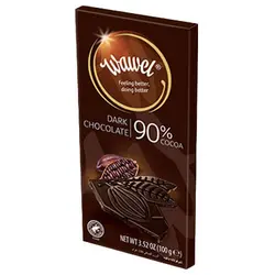 شکلات تخته ای دارک 90% واول – wawel