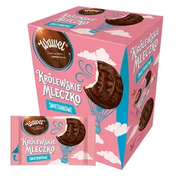 کیک سوفله شکلاتی با مغز خامه ای(شیر رویال) واول – wawel