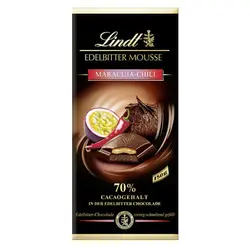 شکلات تخته ای تلخ 70% موس پشن فروت و فلفل لینت – Lindt