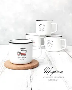ماگ مینیمال لبه مشکی