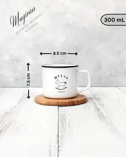 ماگ مینیمال لبه مشکی