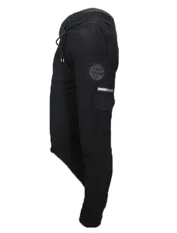 شلوار اسلش 6 جیب کتان مشکی mpst021