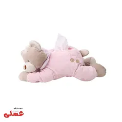 جای دستمال کاغذی خرسی آبی - سیسمونی عسلی
