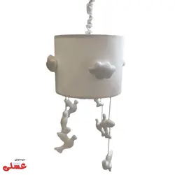 لوستر اتاق کودک مدل ابر و کبوتر - سیسمونی عسلی