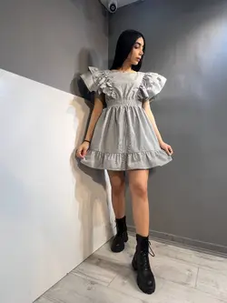 پیرهن عروسکی راه راه