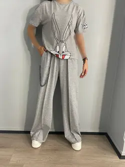 شلوار بگ زنجیردار - کد 947