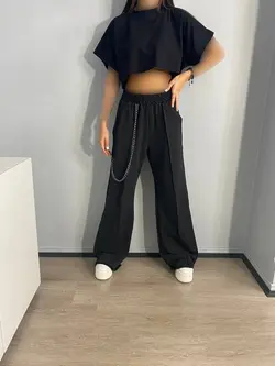 شلوار بگ زنجیردار - کد 947