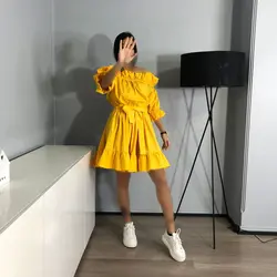 پیراهن یقه قایقی کد 5517