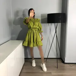 پیراهن یقه قایقی کد 5517