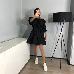 پیراهن یقه قایقی کد 5517