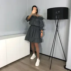 پیراهن یقه قایقی کد 5517