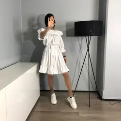 پیراهن یقه قایقی کد 5517