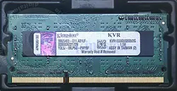 RAM Kingston DDR3 10600 2G رم استوک لپتاپ