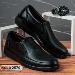 کفش بدون بند تمام مشکی - کد 2570